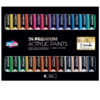 Zieler® Premium Acrylic Paints Set, 24 High Pigment & Vibrant colors (22ml tubes)