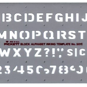 Pickett Block Alphabet Letters & Numbers 1/2